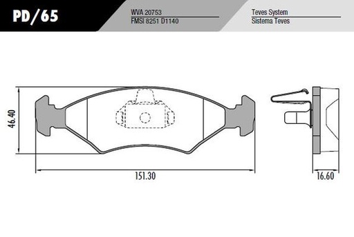 [PD65] [Frasle] PASTILLA FIESTA KA BRASIL  151,3x46,4x16,6  DEL