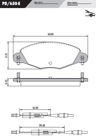 [PD650E] [Frasle] PASTILLA C5  168,8x61,5x16,9  DEL