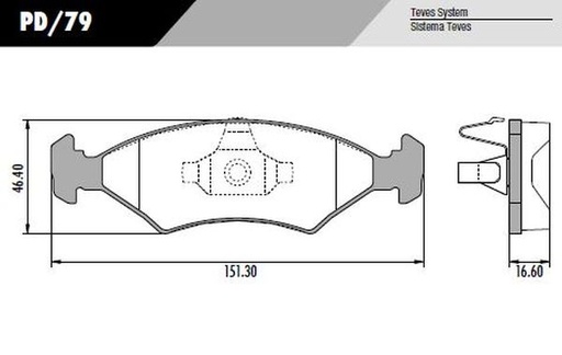 [PD79] [Frasle] PASTILLA FIESTA KA 09/  151,3x46,4x16,6  DEL