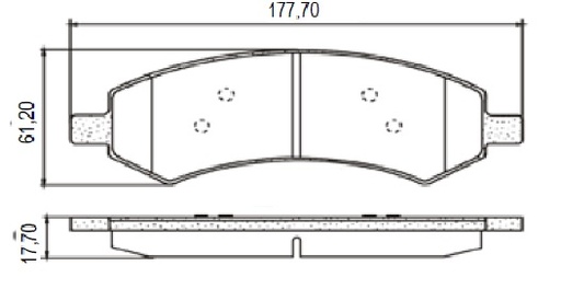 [PD808] [Frasle] PASTILLA RAM 1500 15/  177,7x61,2x17,7  DEL
