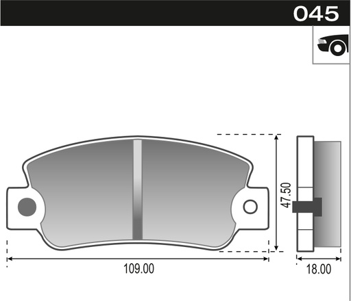 [12020] [Durbloc] PASTILLA REGATA 85>  108,8x47,5x14  DEL