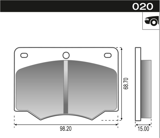 [12030] [Durbloc] PASTILLA TAUNUS KOMBI GRANDE GROSSPAL  98,2x68,7x15  DEL