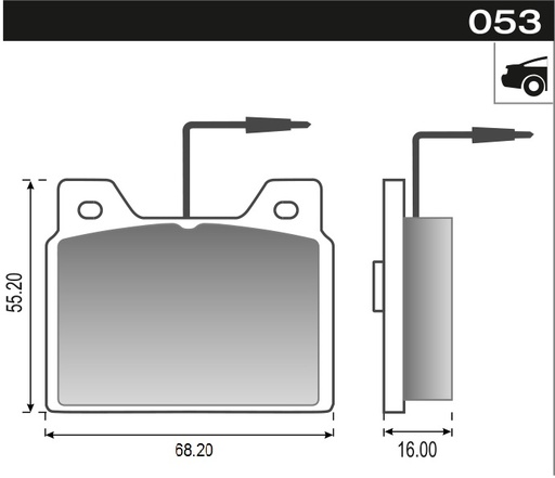 [12043] [Durbloc] PASTILLA 505 TD 93> 604  68,3x55,2x16  TRAS