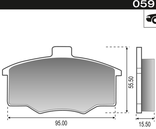 [12048] [Durbloc] PASTILLA MONZA KADETT IPANEMA  104,2x58,3x15,6  DEL