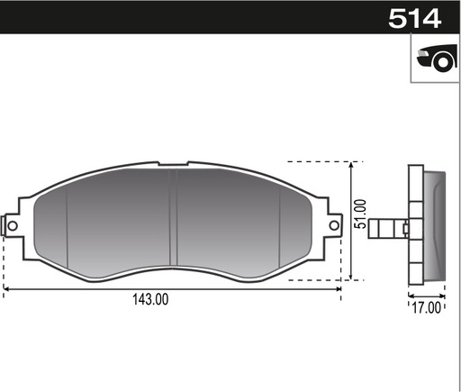 [12914] [Durbloc] PASTILLA AVEO CIELO ESPERO MATIZ  143x51,6x17  DEL