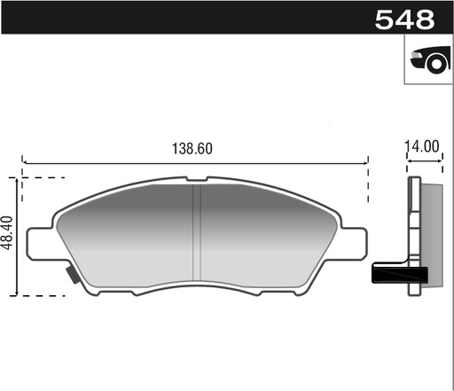 [12948] [Durbloc] PASTILLA MARCH VERSA NOTE  138,5x48,3x14  DEL