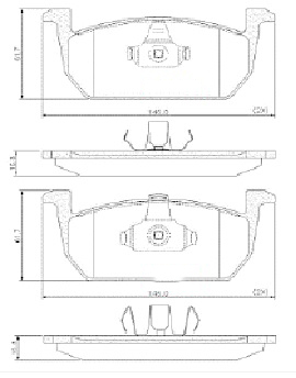 [12475M] [Durbloc] PASTILLA POLO VIRTUS NIVUS T-CROSS 18/  145x62x17  DEL