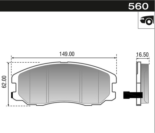 [12960M] [Durbloc] PASTILLA CAPTIVA 2.4 3.6 2.2 D 09>  149,1x62,2x16,5  DEL