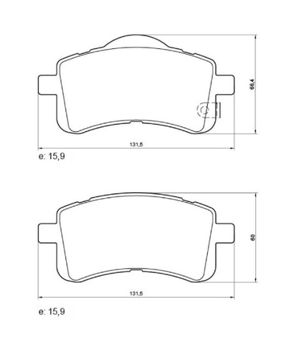[3308M] [Mazfren] PASTILLA FORD TERRITORY 1.5 2020/ DEL